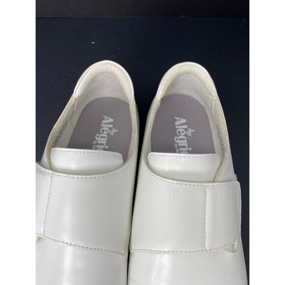 Alegria Spright sz 11 / 41 White Slip-On Shoes Non-Marking Slip Resistant Sole - Picture 10 of 10